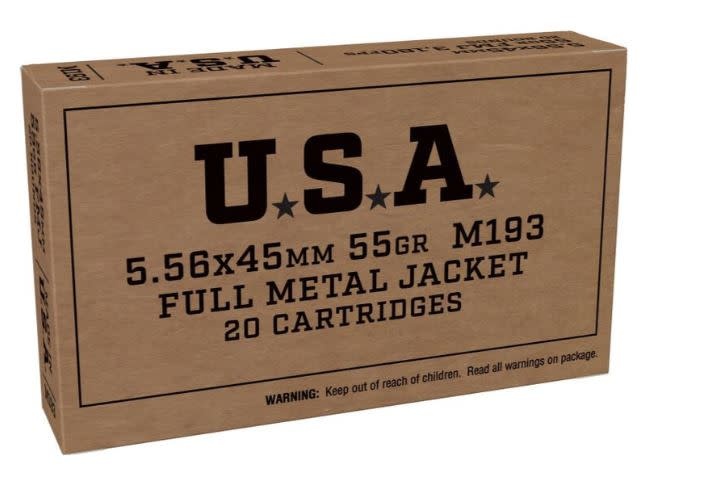 Winchester 5.56 NATO 20 Rounds FMJ 55 Grains