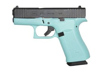 GLOCK G43X 9mm ROBIN EGG BLUE GLOGPX4350201REB