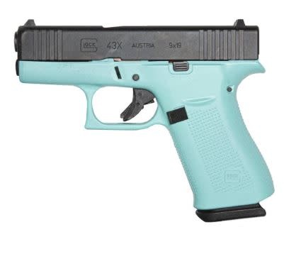 GLOCK G43X 9mm ROBIN EGG BLUE GLOGPX4350201REB