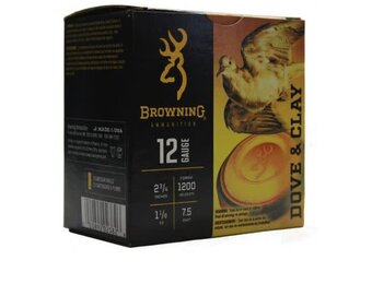 Browning Dove & Clay 12ga 2-3/4″ 1-1/8oz. #7.5