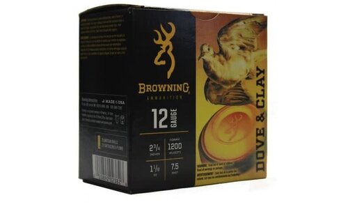 Browning Dove & Clay 12ga 2-3/4″ 1-1/8oz. #7.5