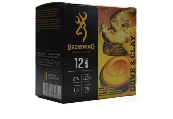 Browning Dove & Clay 12ga 2-3/4″ 1-1/8oz. #7.5