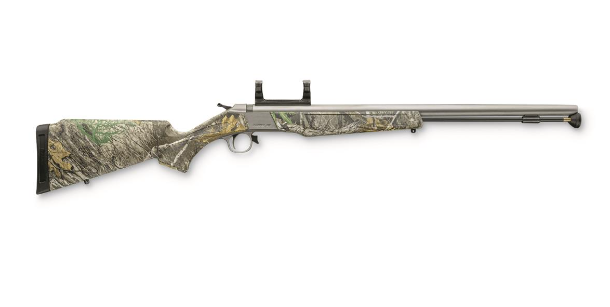 Wolf V2 50 Cal 209 Primer 24" Matte Stainless Barrel/Rec Realtree Edge Synthetic Stock Includes Scope Mount