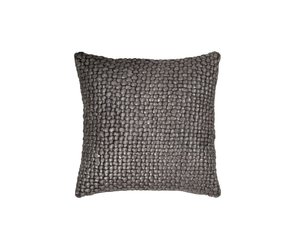 Charcoal Michael Aram Metallic Palm Basketweave Pillow Pewter 