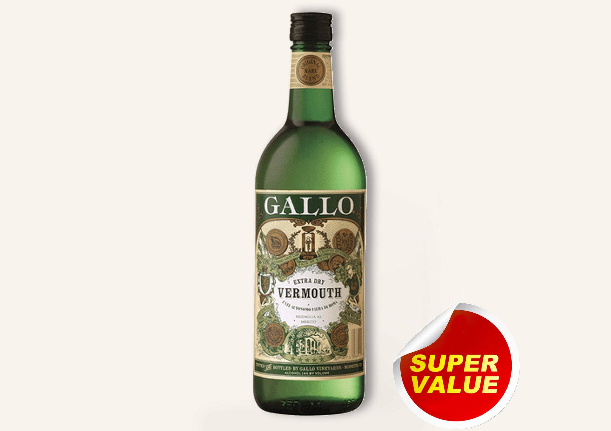 Gallo, Vermouth Dry 750ml $3 FREE DELIVERY - Uncle Fossil Wine&Spirits