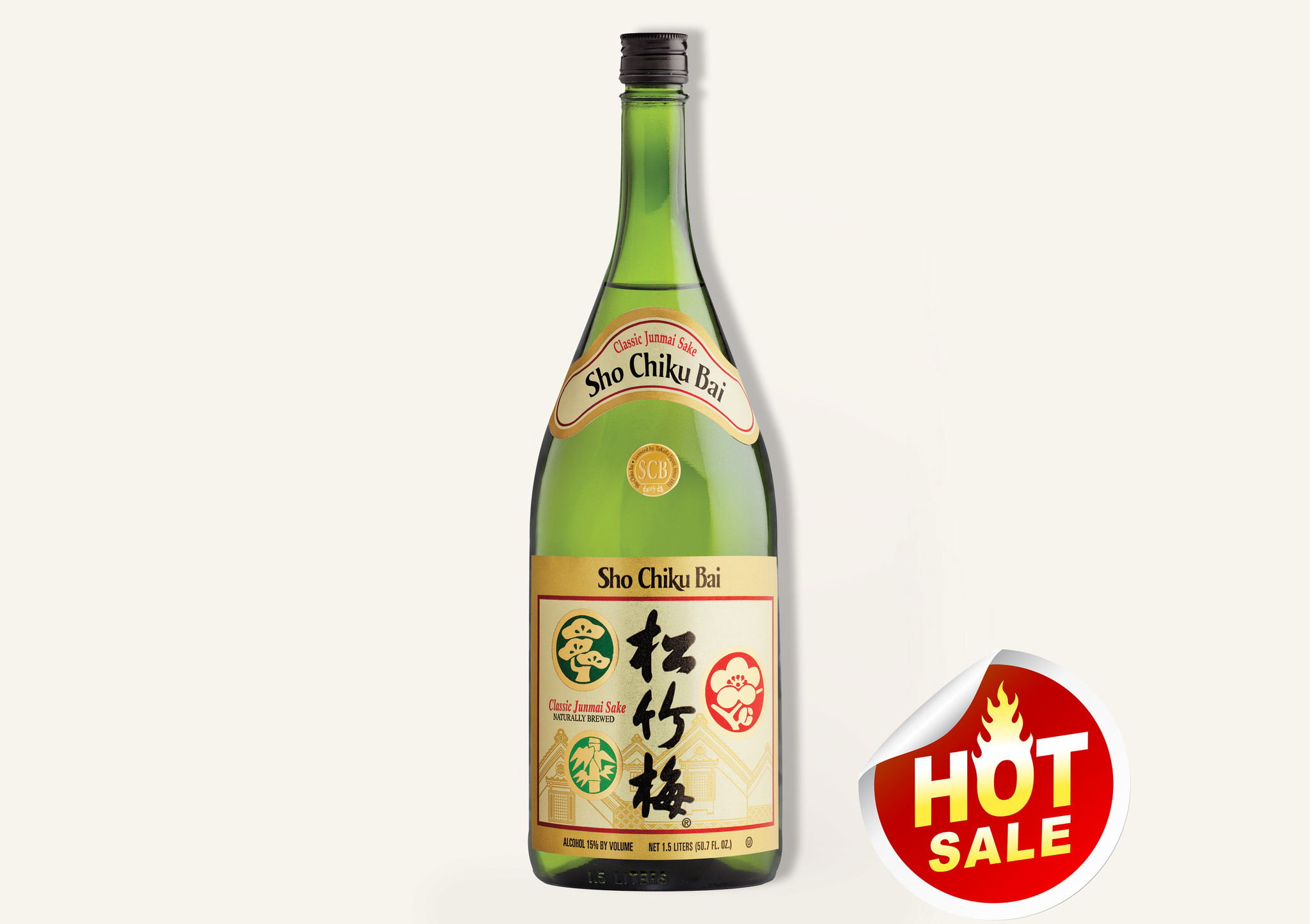 Sho Chiku Bai Classic Junmai Sake 1.5L 11 FREE DELIVERY