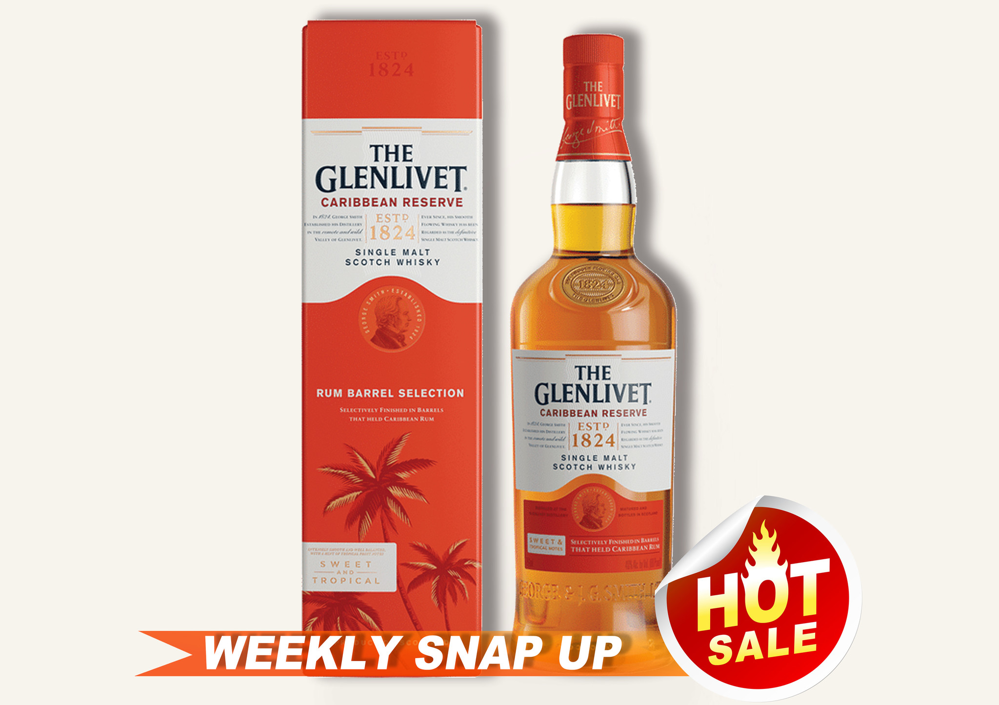 The Glenlivet Caribbean Reserve Whisky $36 FREE SHIPPING - Uncle