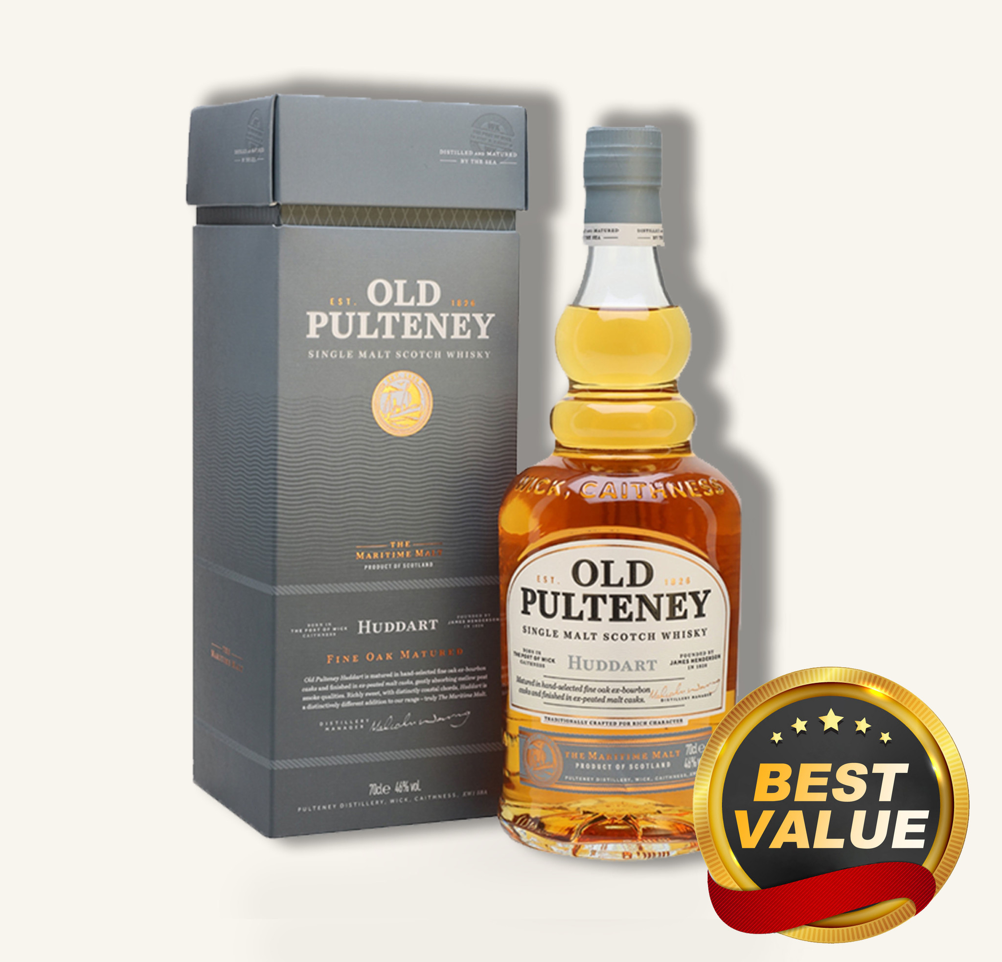 Old Pulteney Huddart Single Malt Scotch Whisky 750ml 69 FREE DELIVERY