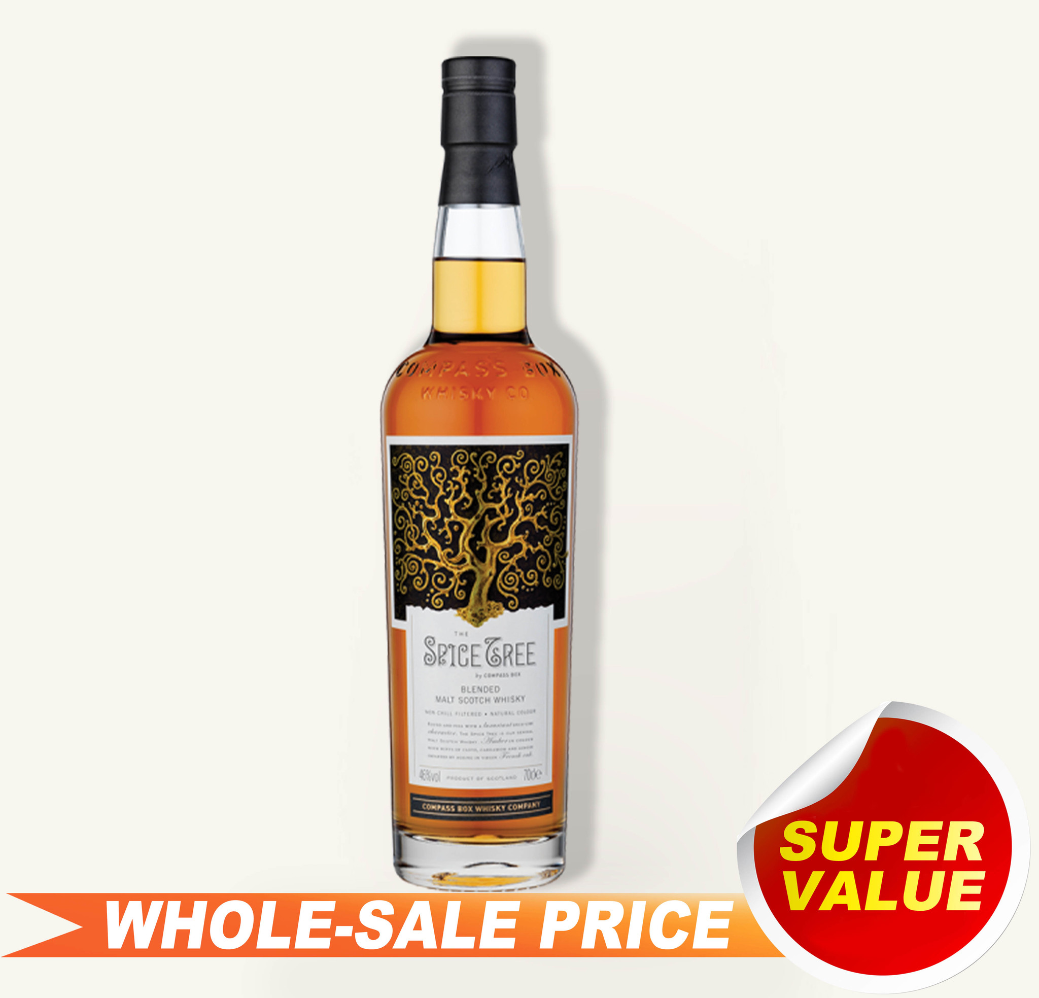 Compass Box The Spice Tree Blended Malt Scotch Whisky $62 FREE