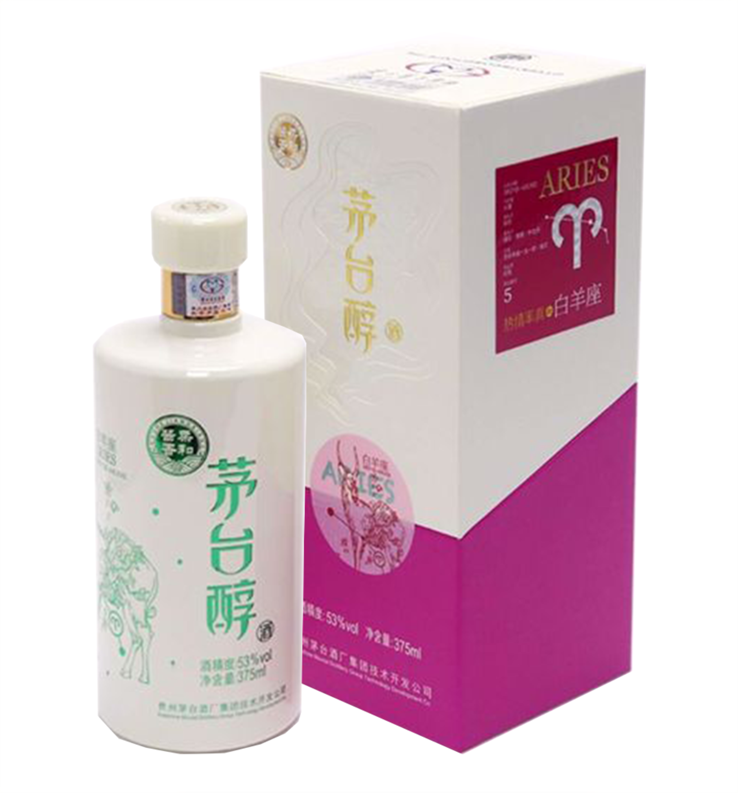 Moutai Chun Aries 茅台醇白羊座375ml $64 FREE DELIVERY - Uncle 