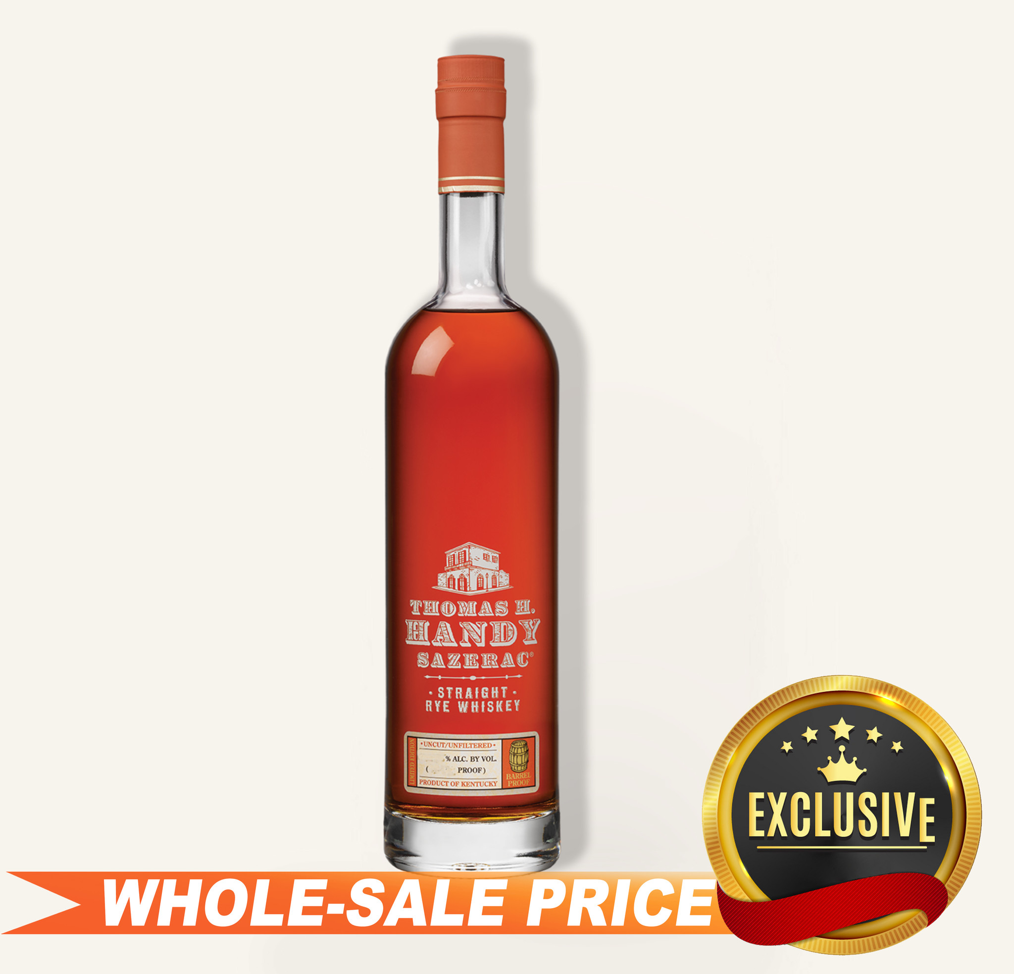 Thomas H. Handy Sazerac Straight Rye Whiskey 64.75 Alc 750ml 789