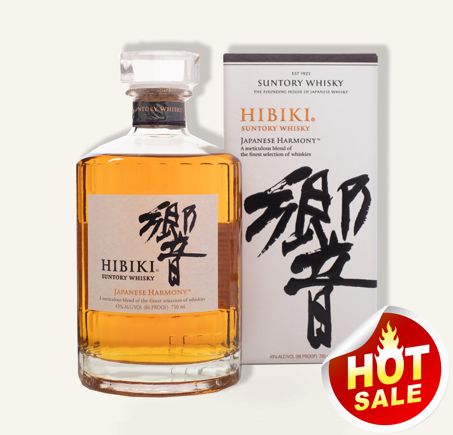 Hibiki Harmony Blended Japanese Whisky 響 750ml $99 FREE DELIVERY  