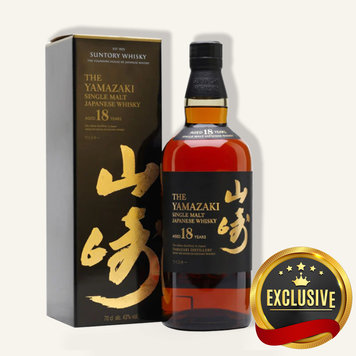 Yamazaki 18Yr Single Malt Japanese Whisky 山崎 750ml $1799 FREE