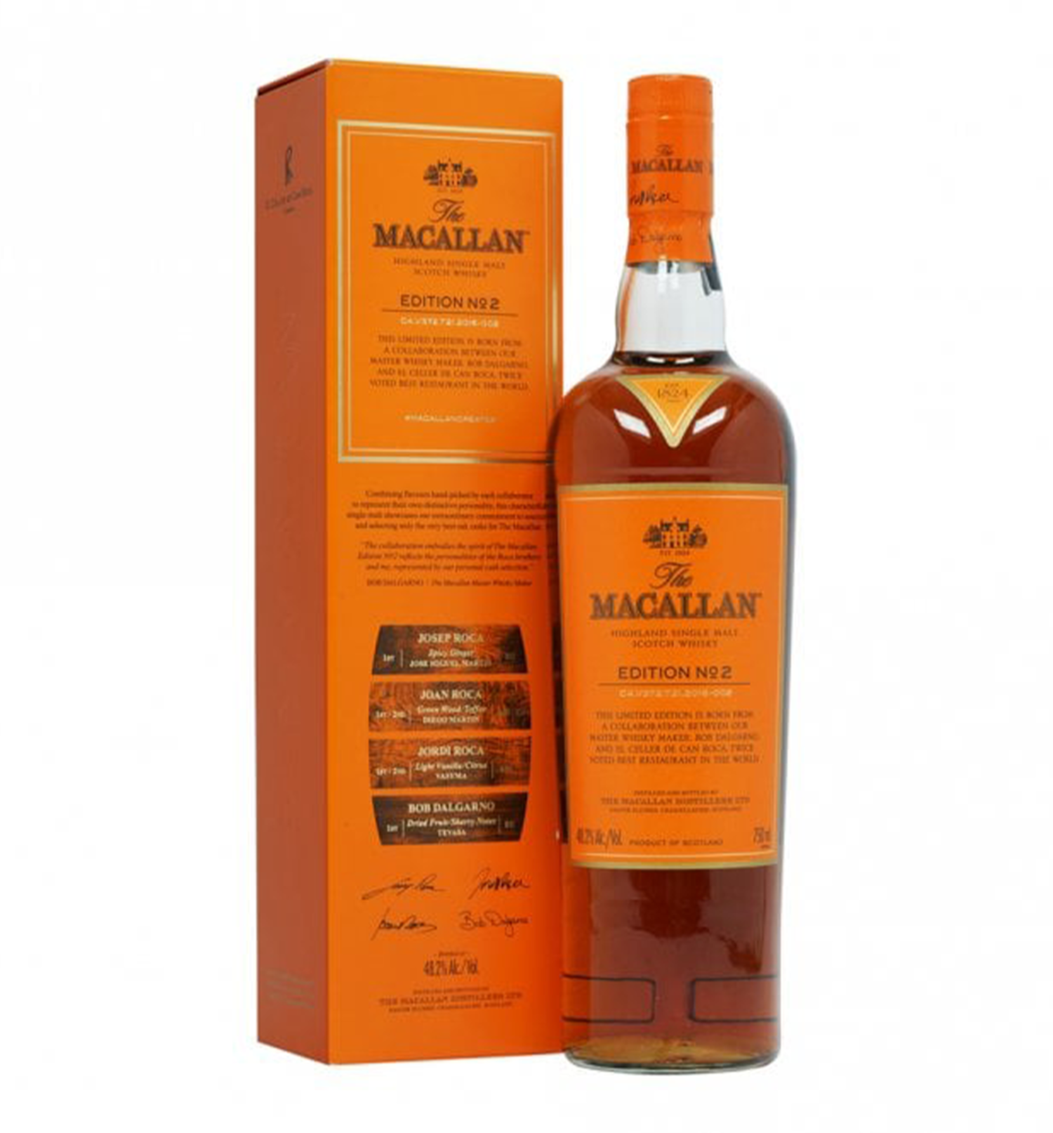 The Macallan Edition No.2 Single Malt Scotch Whisky 750ml The Macallan Edition No.2 Single Malt Scotch Whisky 750ml