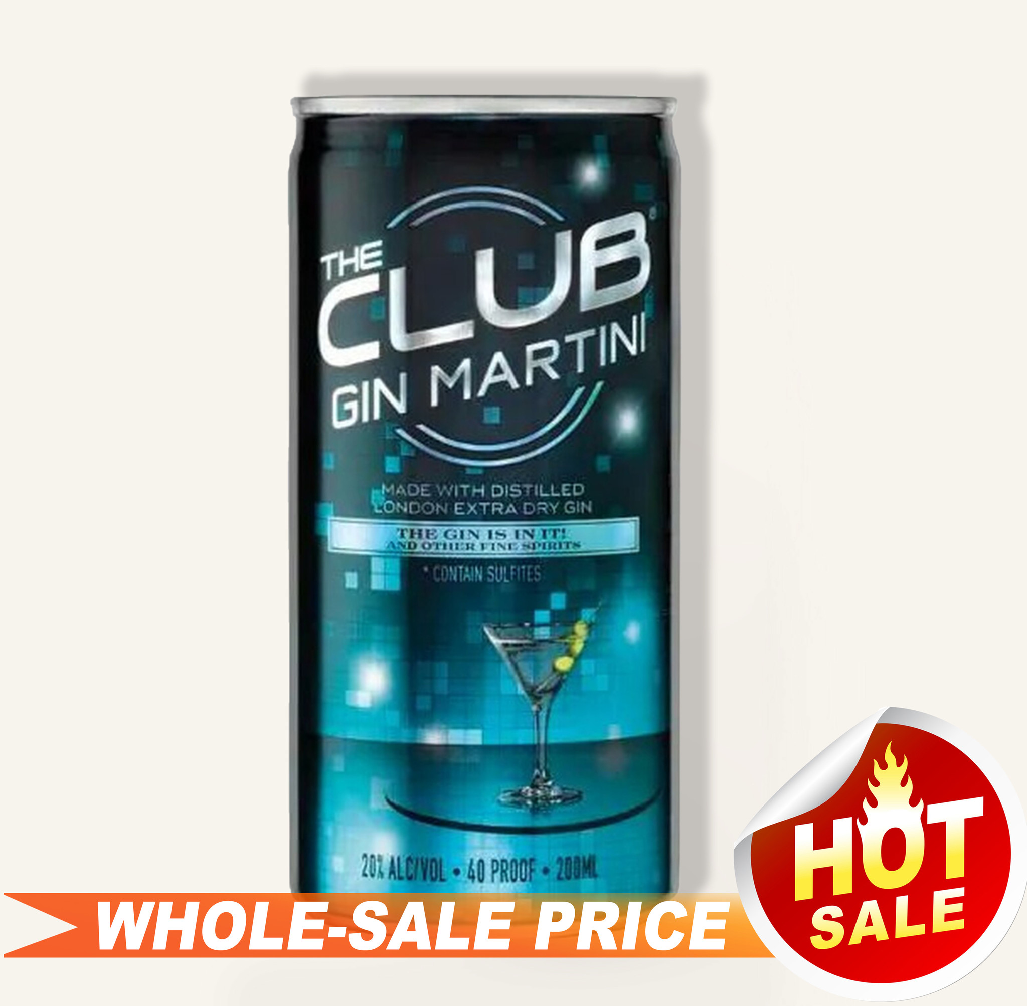 The Club Gin Martini 750ml 7 Uncle Fossil Wine&Spirits