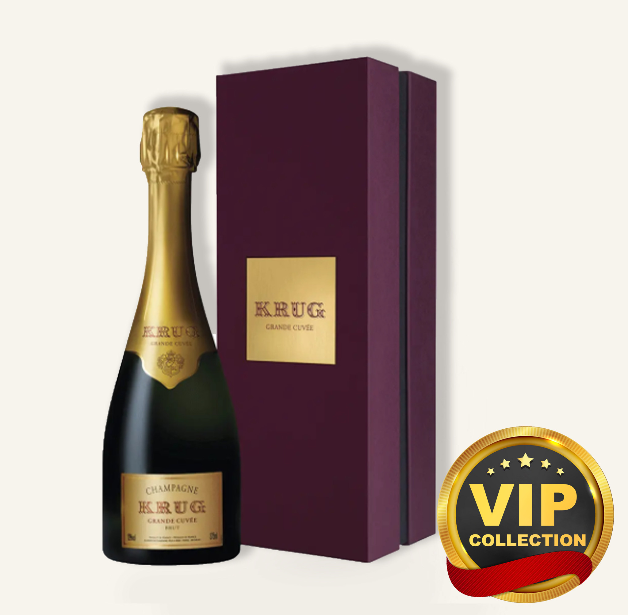 Krug Grande Cuvee Brut Champagne With Gift Box 375ml Free Delivery