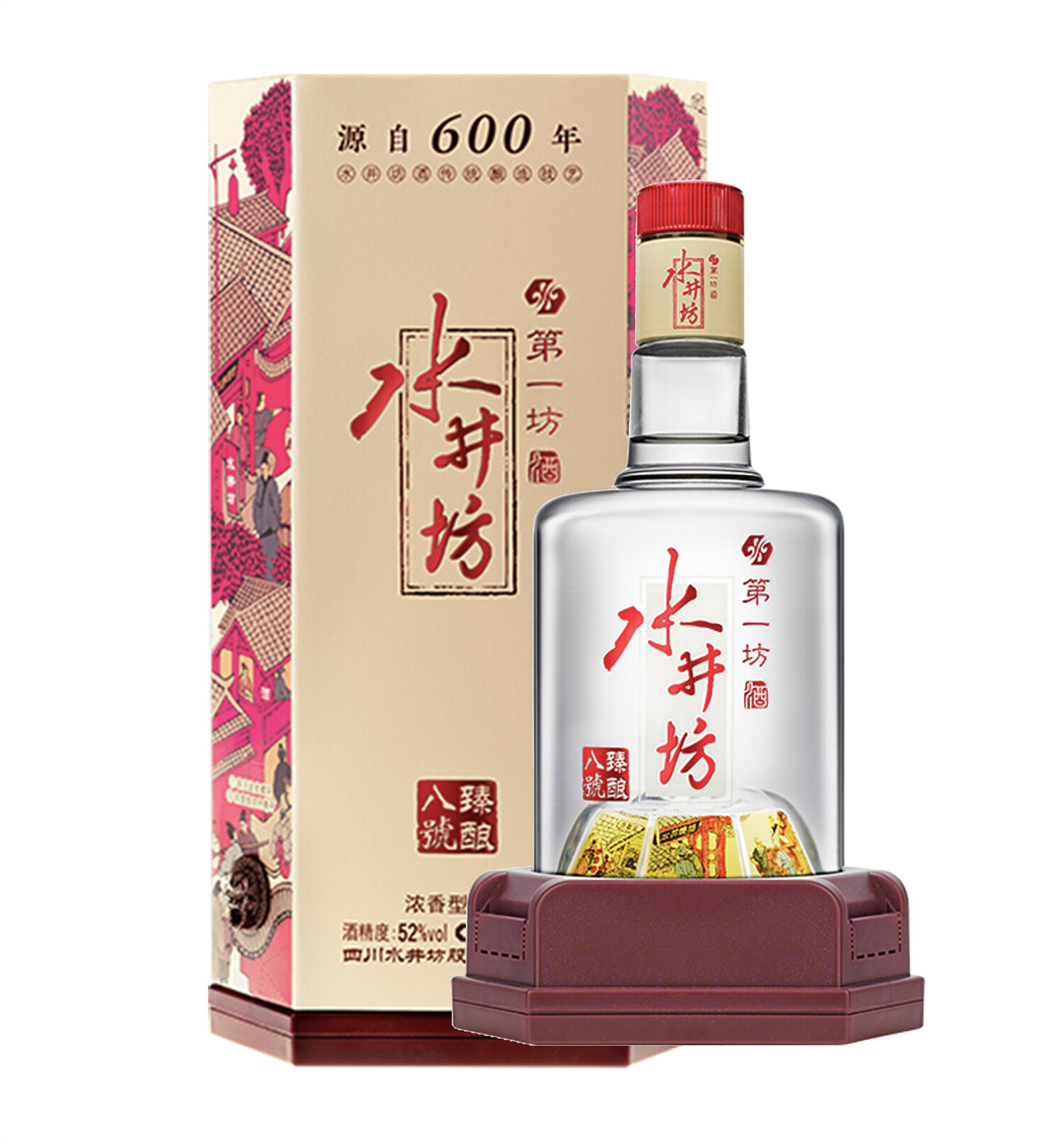 Shui Jing Fang 水井坊 白酒 水井坊鴻運裝52度500毫升| 52 Shui Jing Fang Red Fortune 500ml