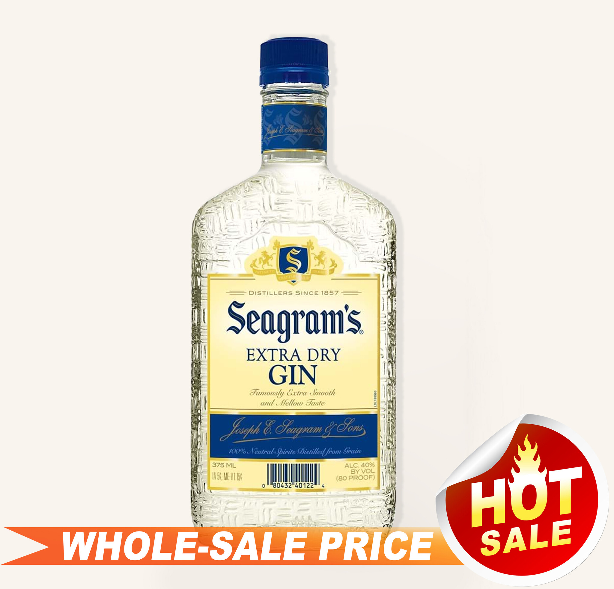 Seagrams Extra Dry Gin 375 ml $5 - Uncle Fossil Wine&Spirits