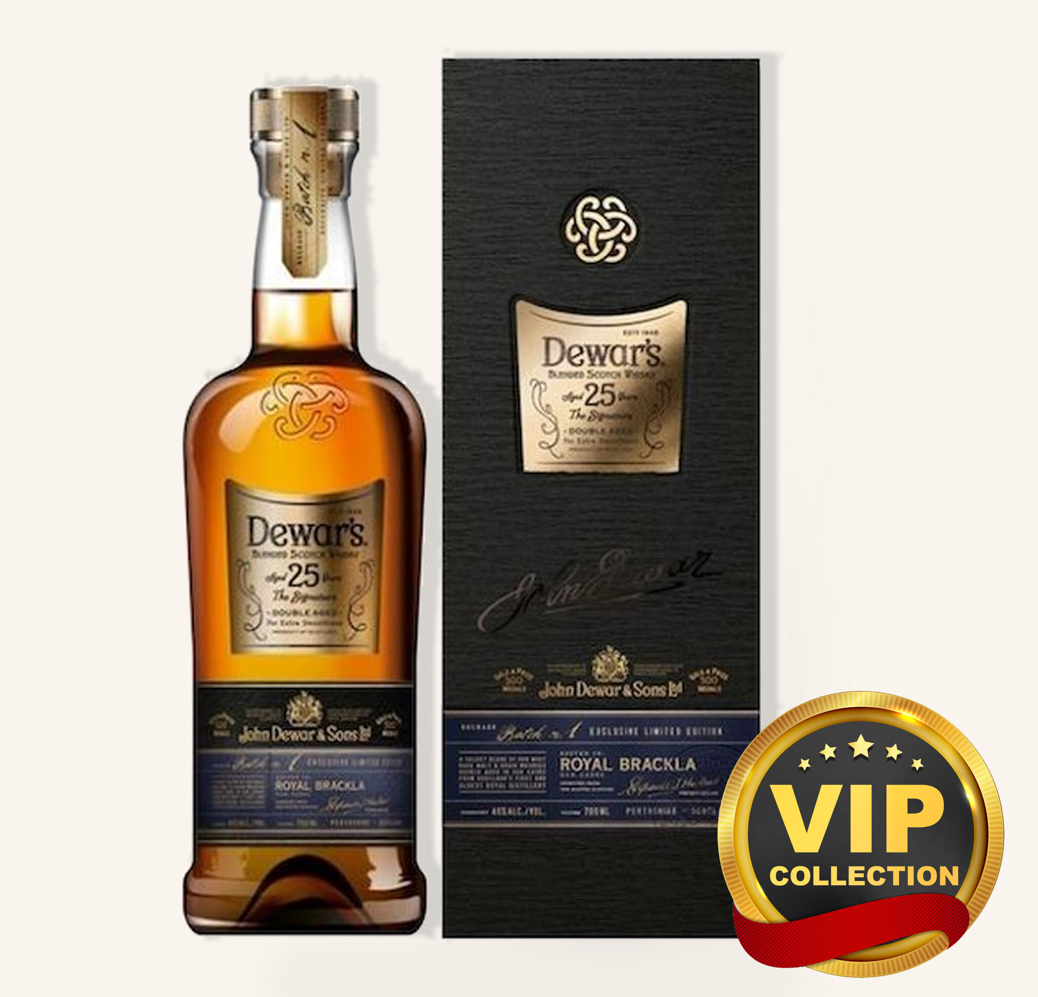 Dewar's 25year Double Aged Blended Scotch 750ml 199 Uncle Fossil