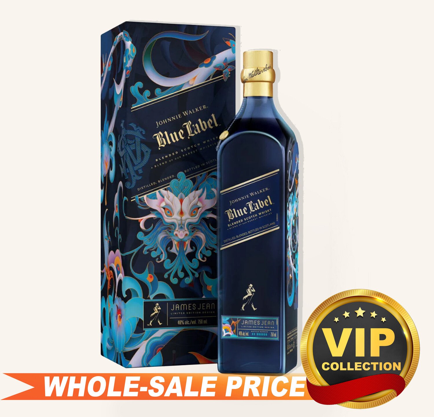 Johnnie Walker Blue Label Year of Dragon Blended Scotch