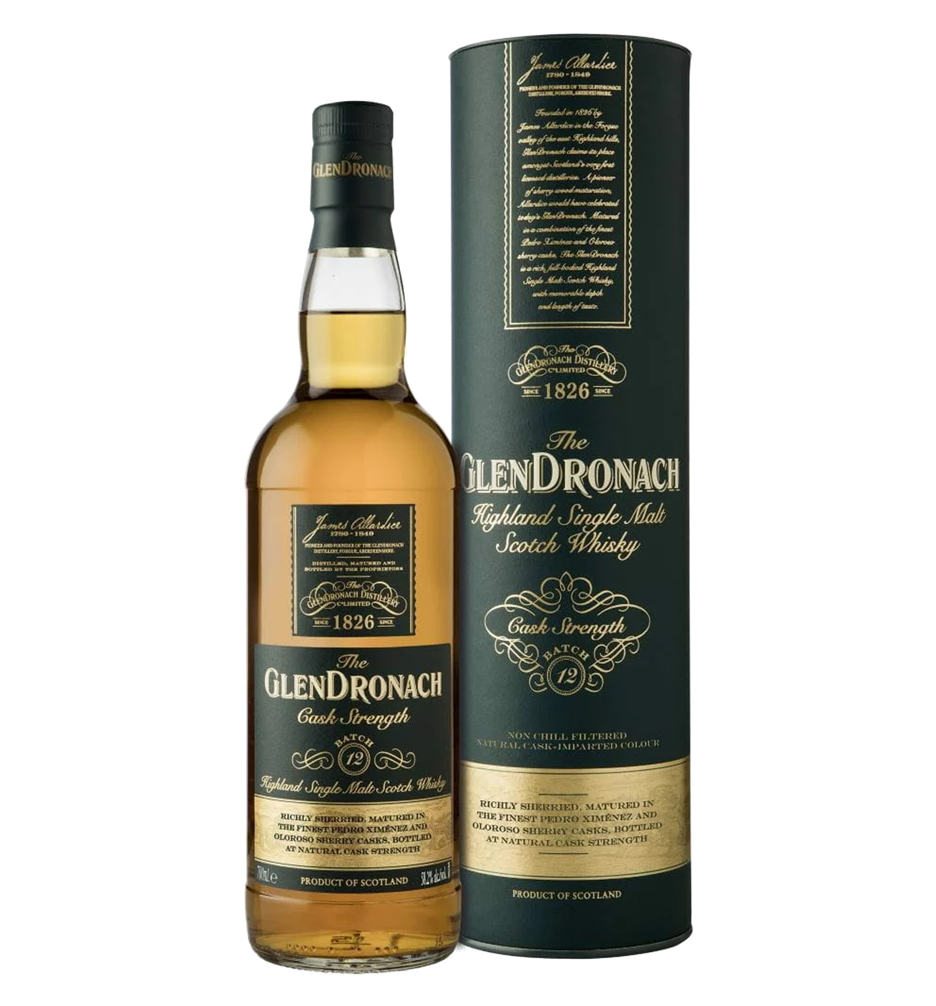 The Glendronach Cask Strength Batch 12 Single Malt Scotch The Glendronach Cask Strength Batch 12 Single Malt Scotch