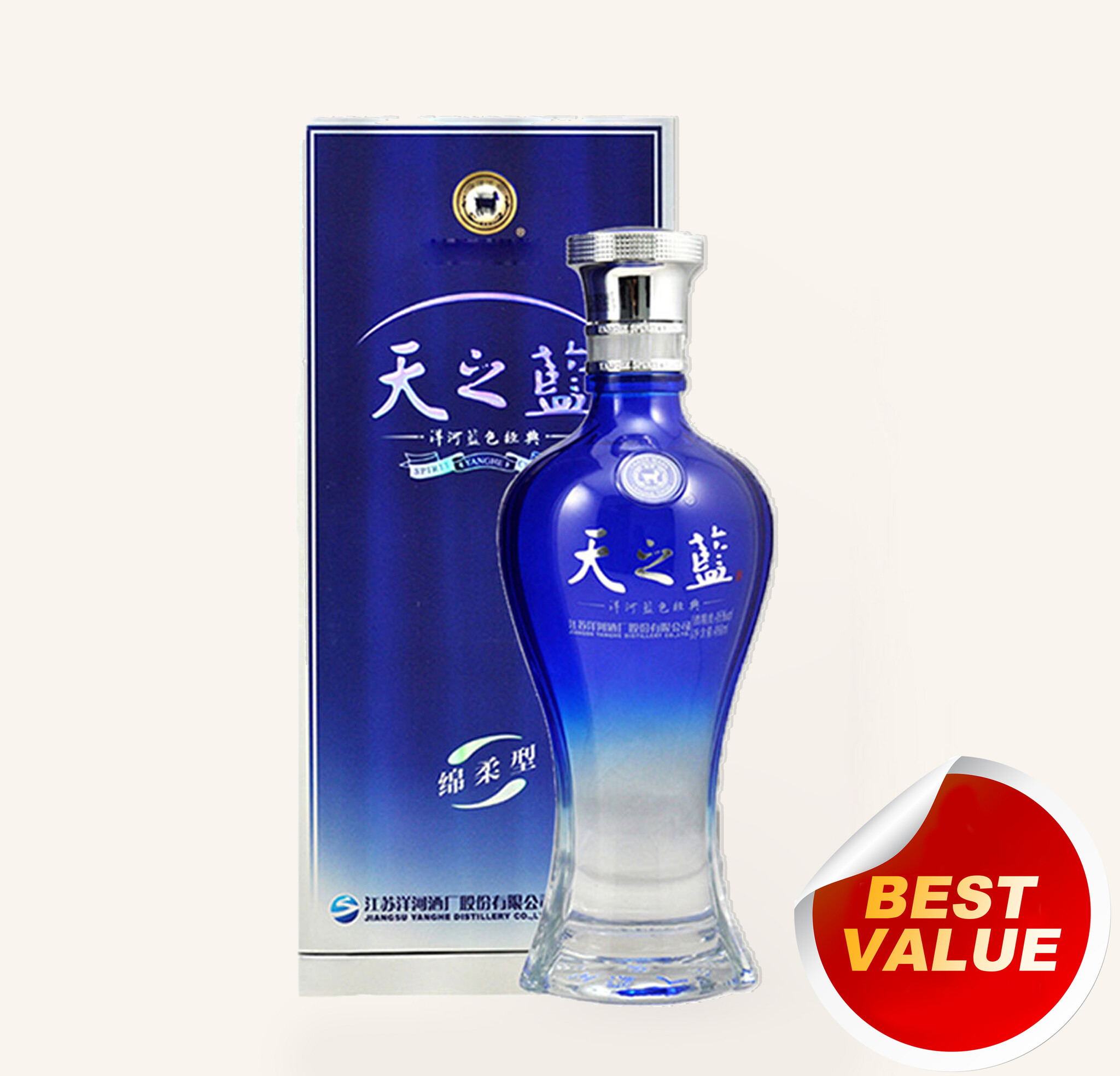 Amazon.co.jp: 洋河大曲 天之藍 52度 500ml : 食品・飲料・お酒