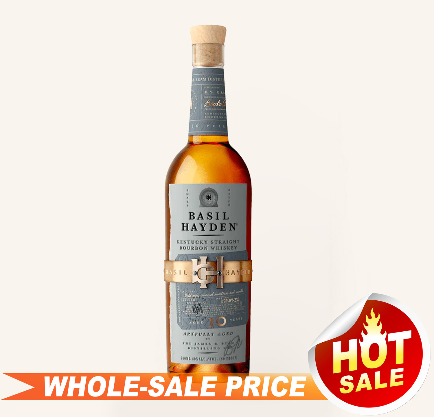 Basil Hayden Artfully Aged Straight Bourbon 10Yrs 750ml 76 Uncle