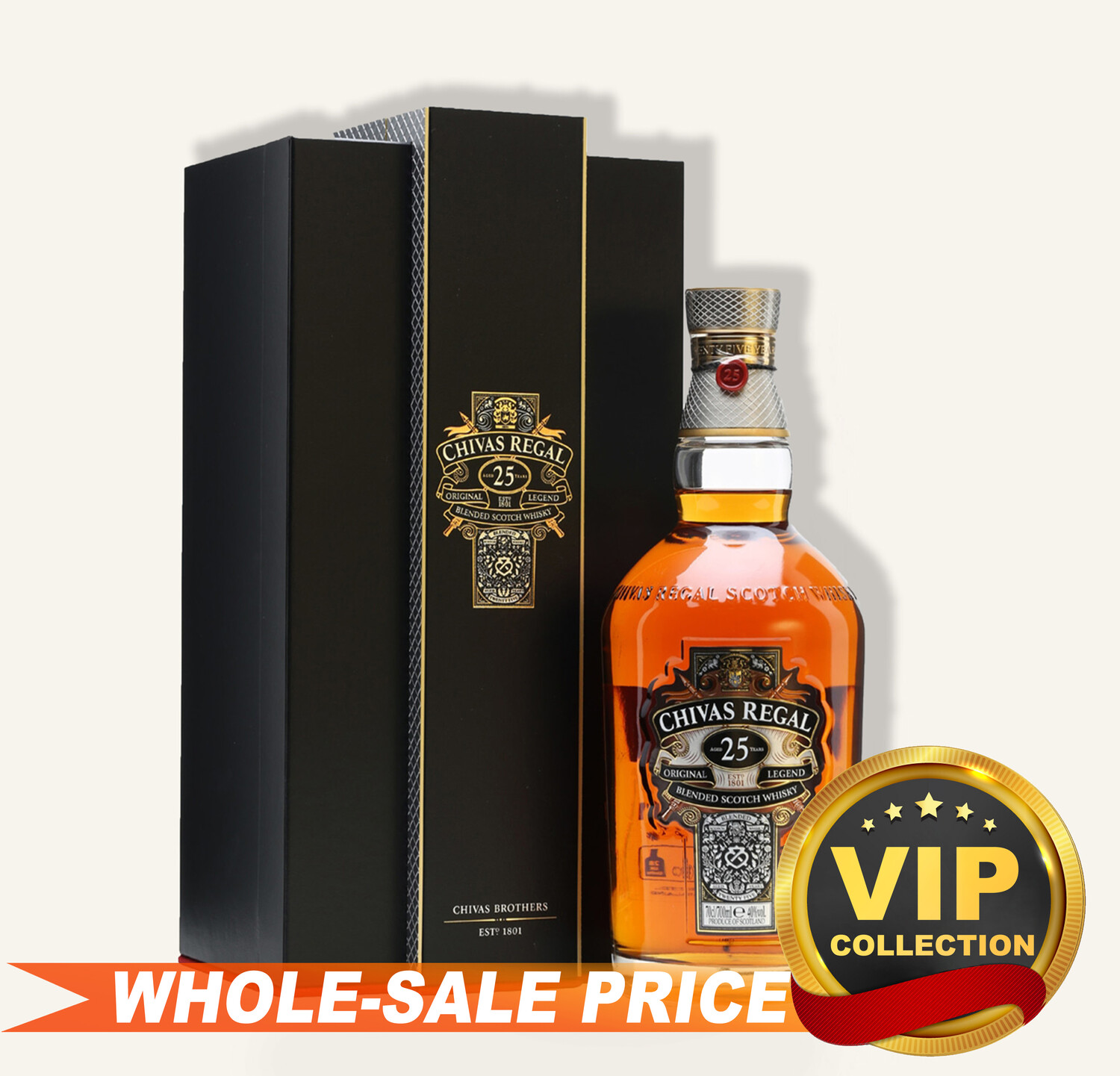 Chivas Regal 25Yr Blended Scotch Whisky 750ml $359 FREE DELIVERY