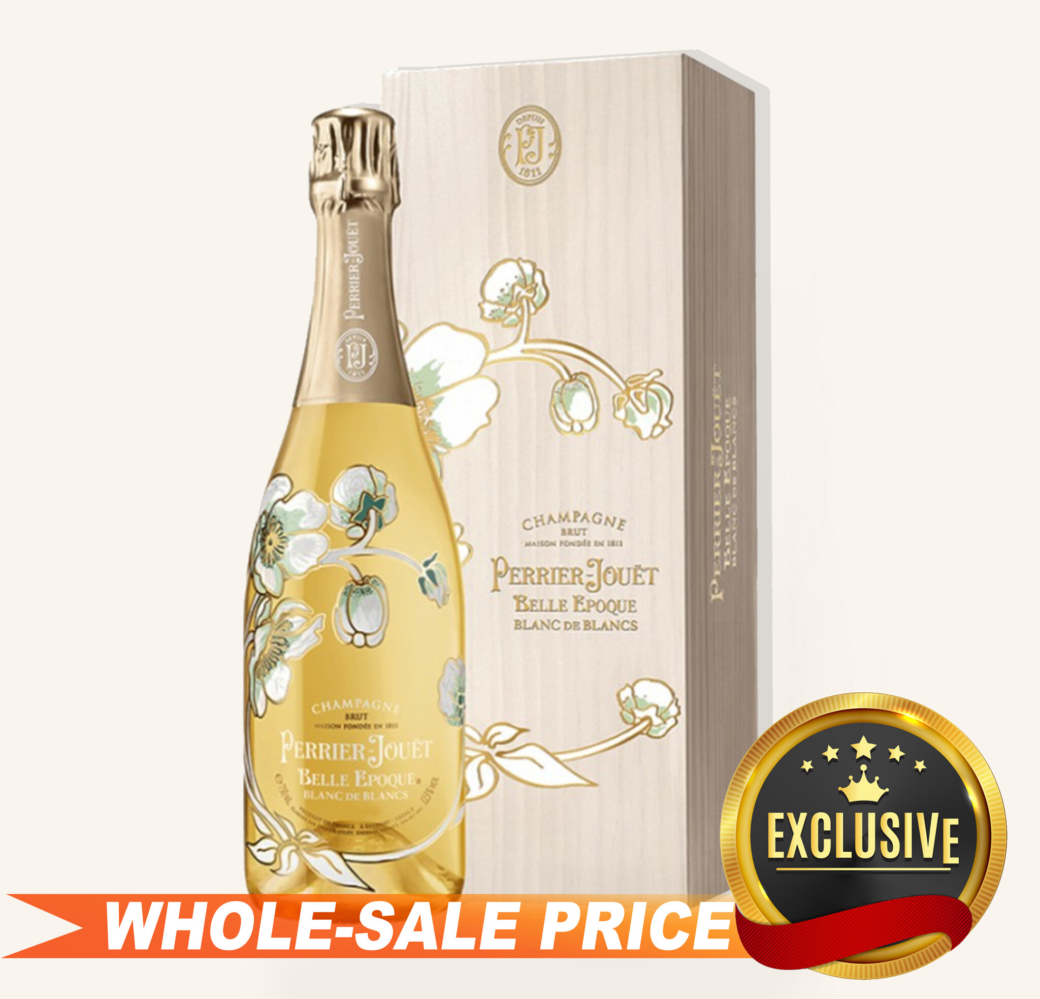 Perrier Jouet 3L Brut Blanc De Blancs Belle Epoque 2010 Wood