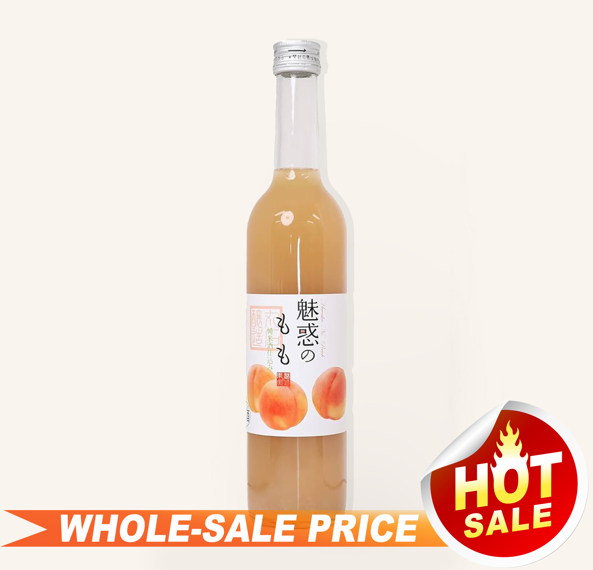 Maruishi Miwaku No Momo Flavored Sake 500ml 二兔桃子清酒 $25
