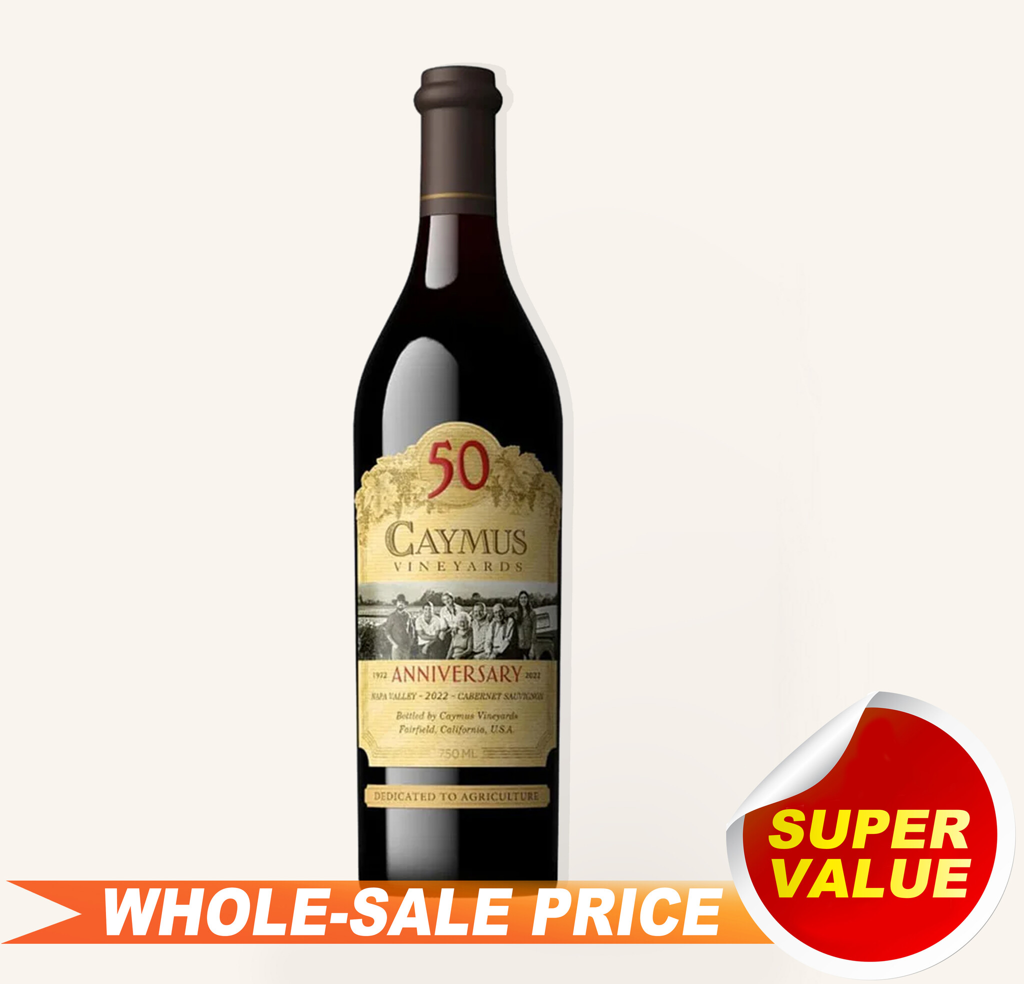 Caymus 50th Anniversary Cabernet Sauvignon Red Wine 2022