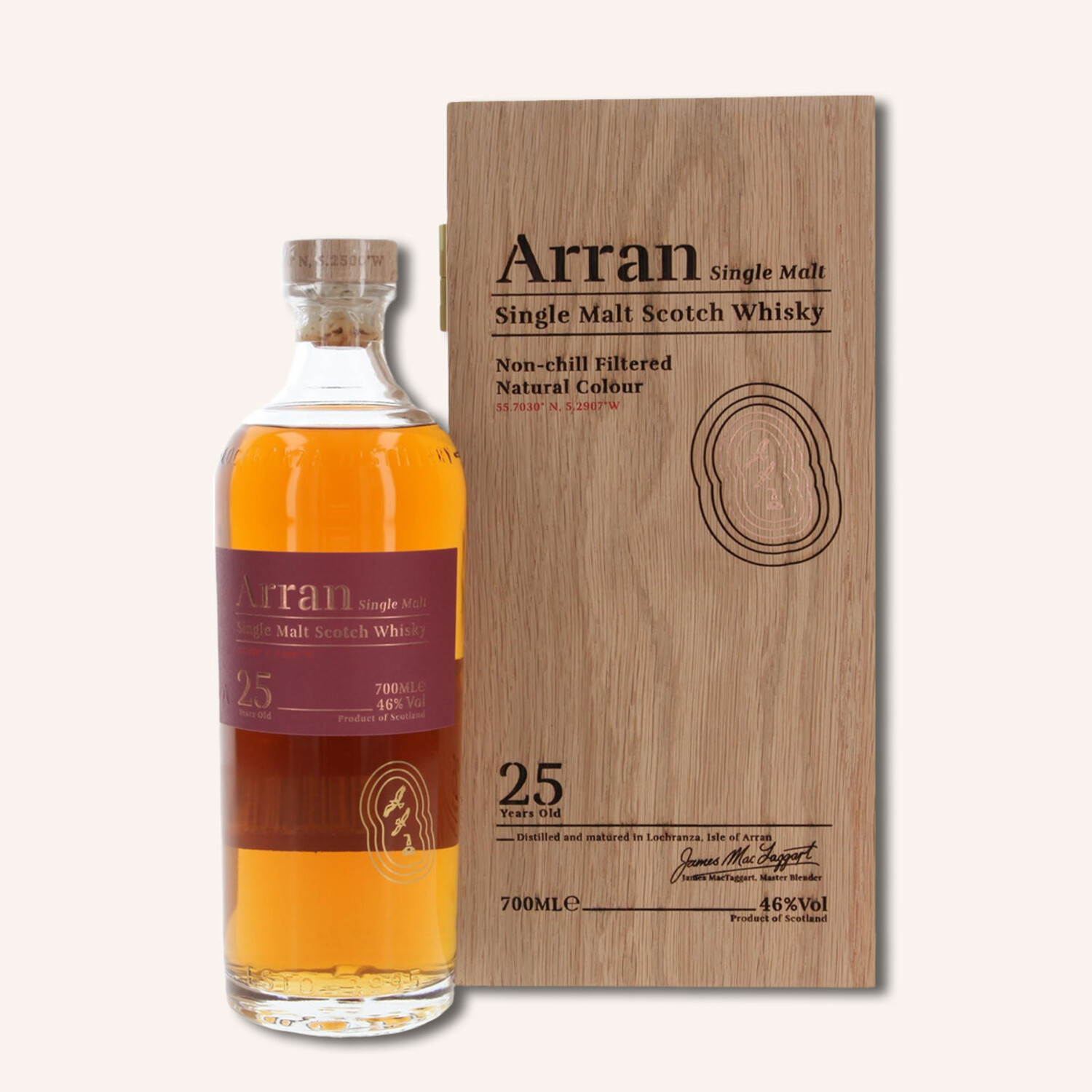 Arran 25 Yr Single Malt Scotch Whisky 750ml $699 - Uncle Fossil