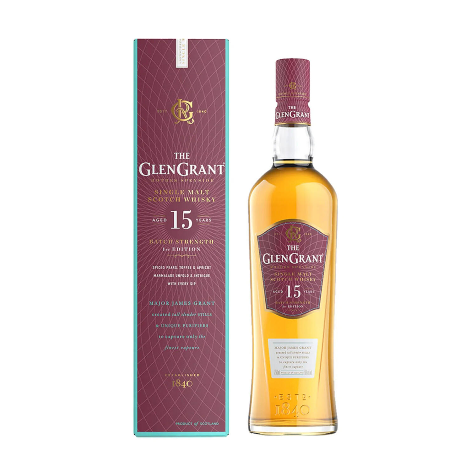 The Glen Grant 15Yr Batch Strength Single Malt Scotch Whisky $70
