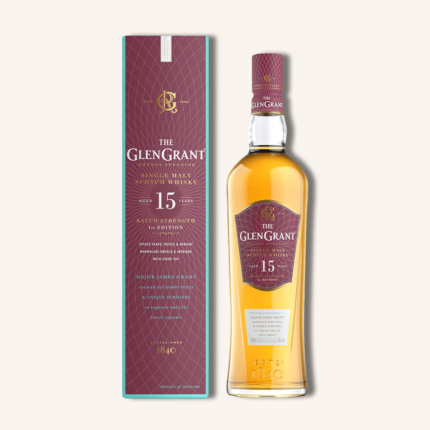 The Glen Grant 15Yr Batch Strength Single Malt Scotch Whisky $70