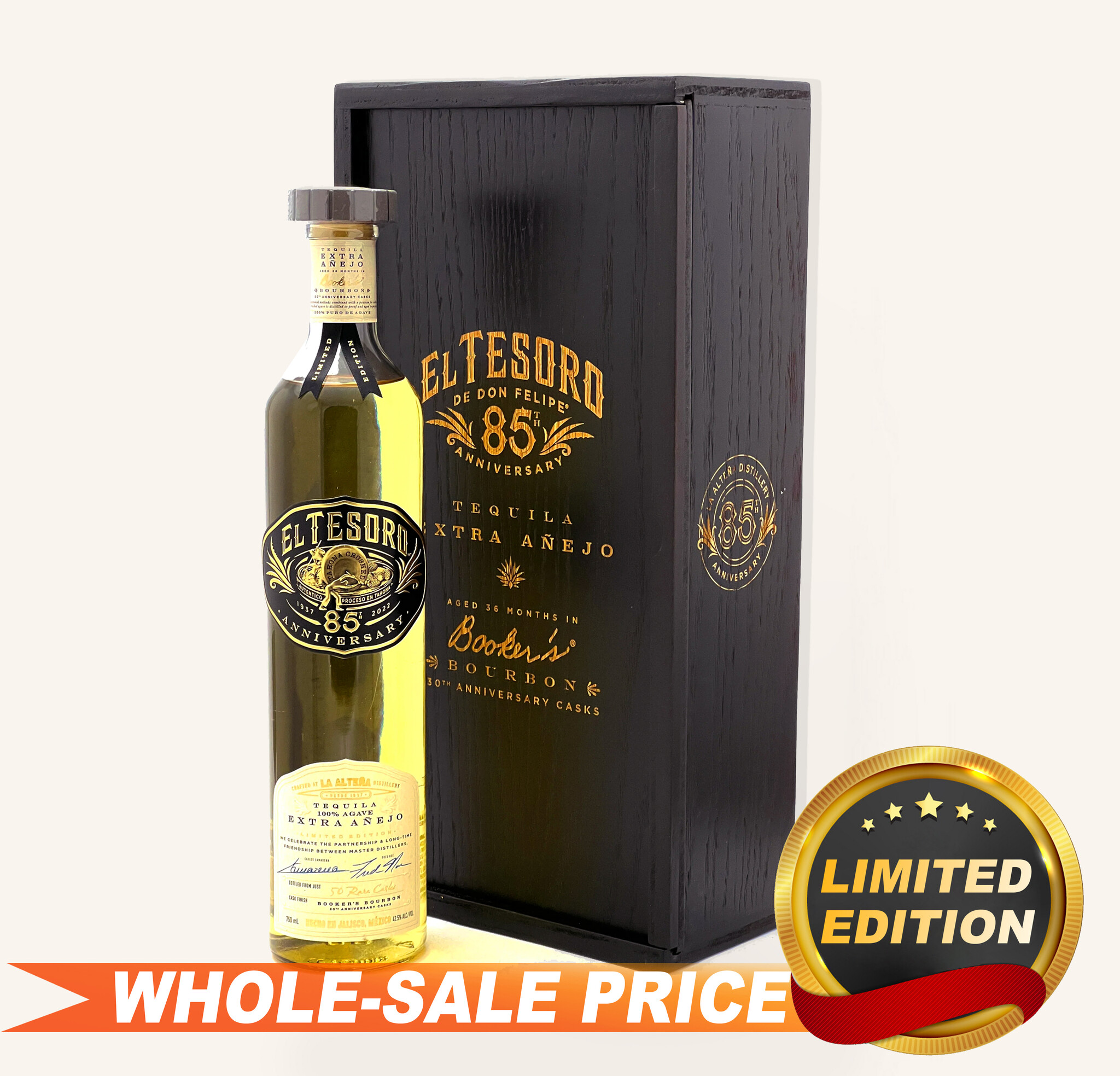 El Tesoro Tequila Extra Anejo 85th Anniversary Limited 750ml 499 Uncle Fossil Wine&Spirits