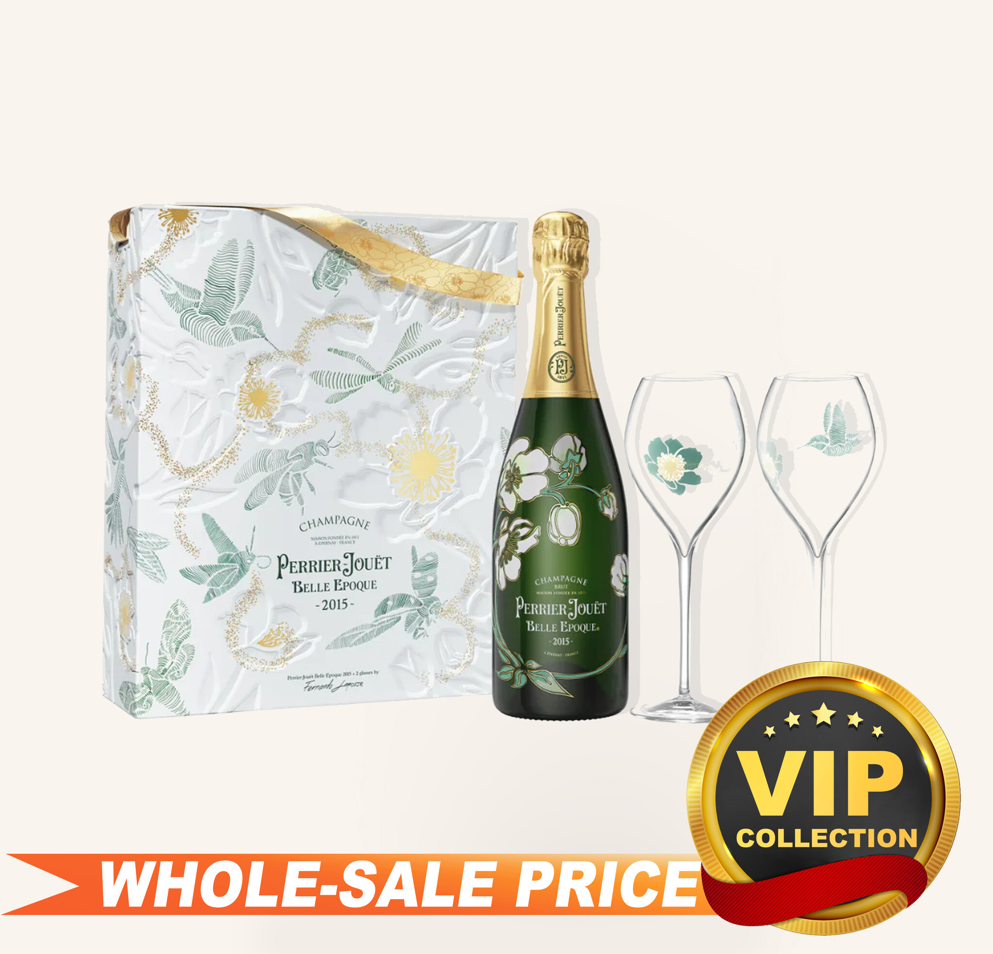 Perrier Jouet Belle Epoque Brut Champagne Gift Box 2015 $232 Perrier Jouet Belle Epoque Brut Champagne Gift Box 2015 $232