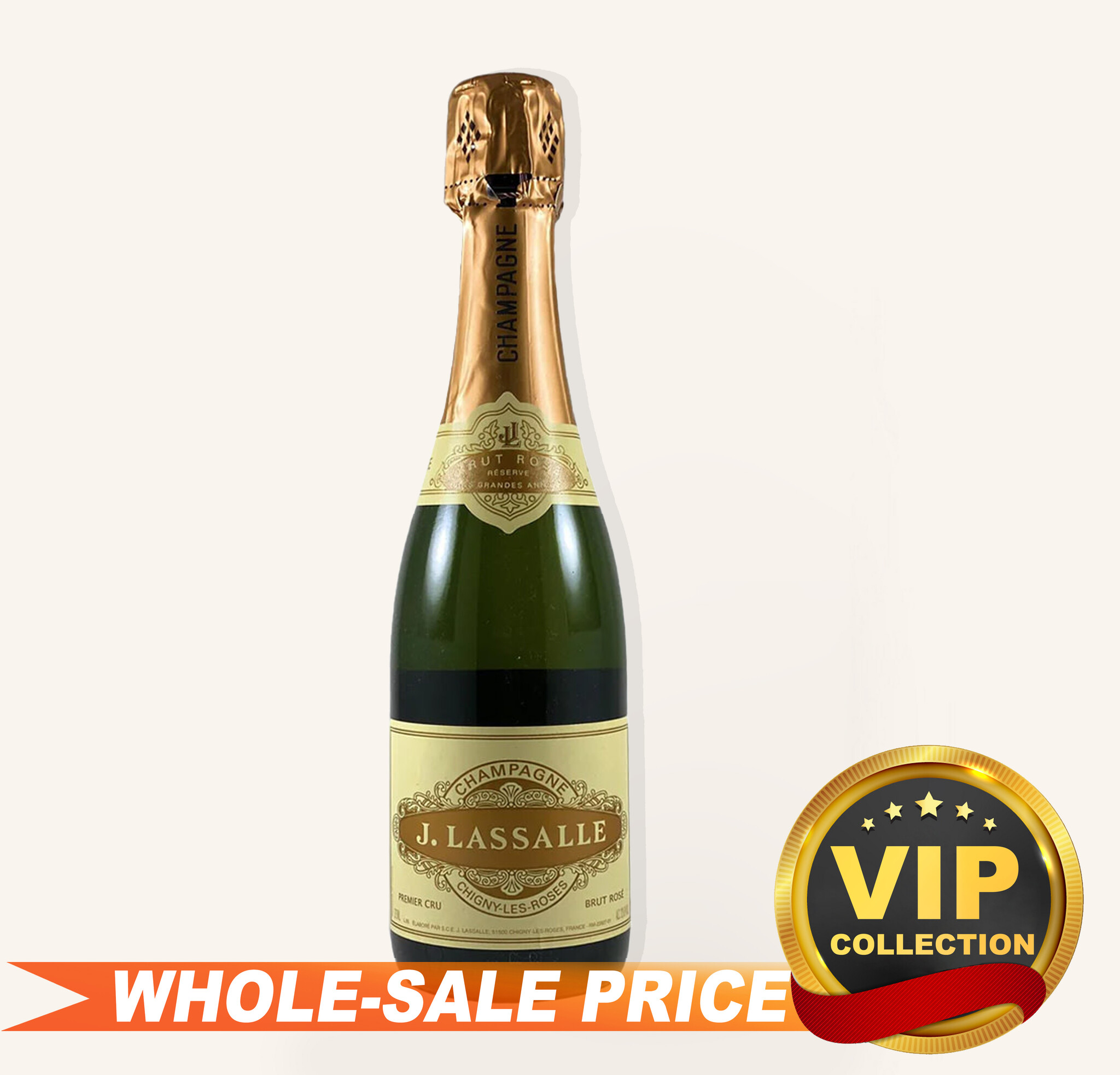 J. Lassalle N.V. Rose Brut 1er Cru 375ml $48 - Uncle Fossil