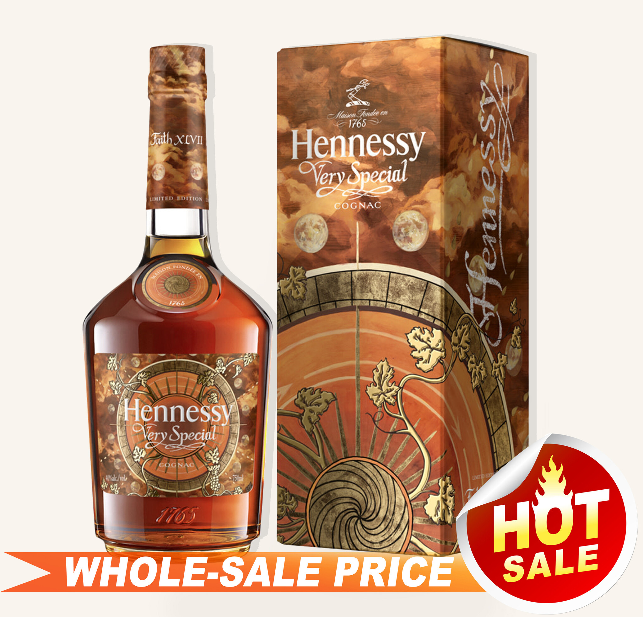 Hennessy VS Limited Edition Cognac By Faith XLVII 750ml $56 Hennessy VS Limited Edition Cognac By Faith XLVII 750ml $56