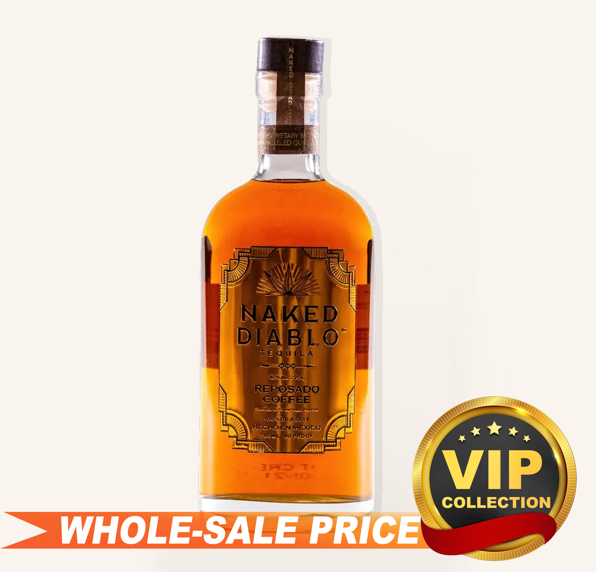 Naked Diablo Tequila Extra Anejo 750ml $184 - Uncle Fossil Wine&Spirits