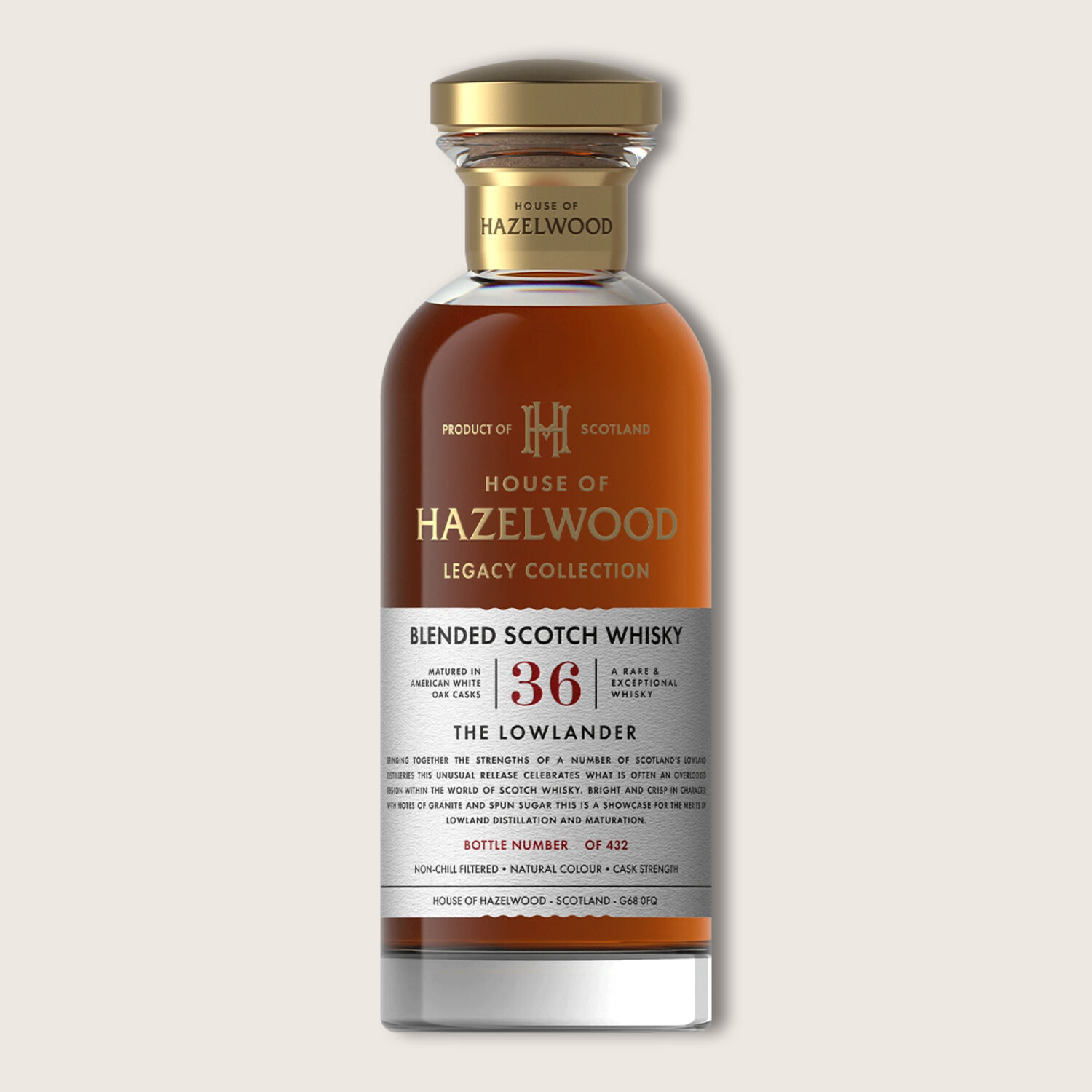 House Of Hazelwood LC 36 The Lowlander Blended Scotch Whisky $1399