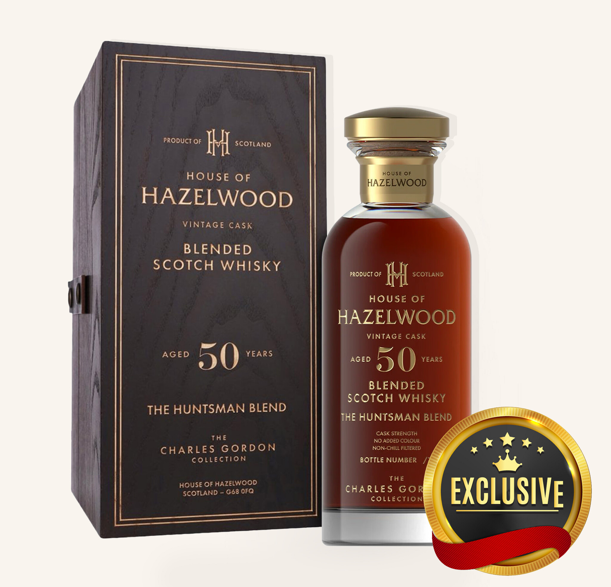 House Of Hazelwood 50 Yr Blended Malt Scotch Whiskey $8999