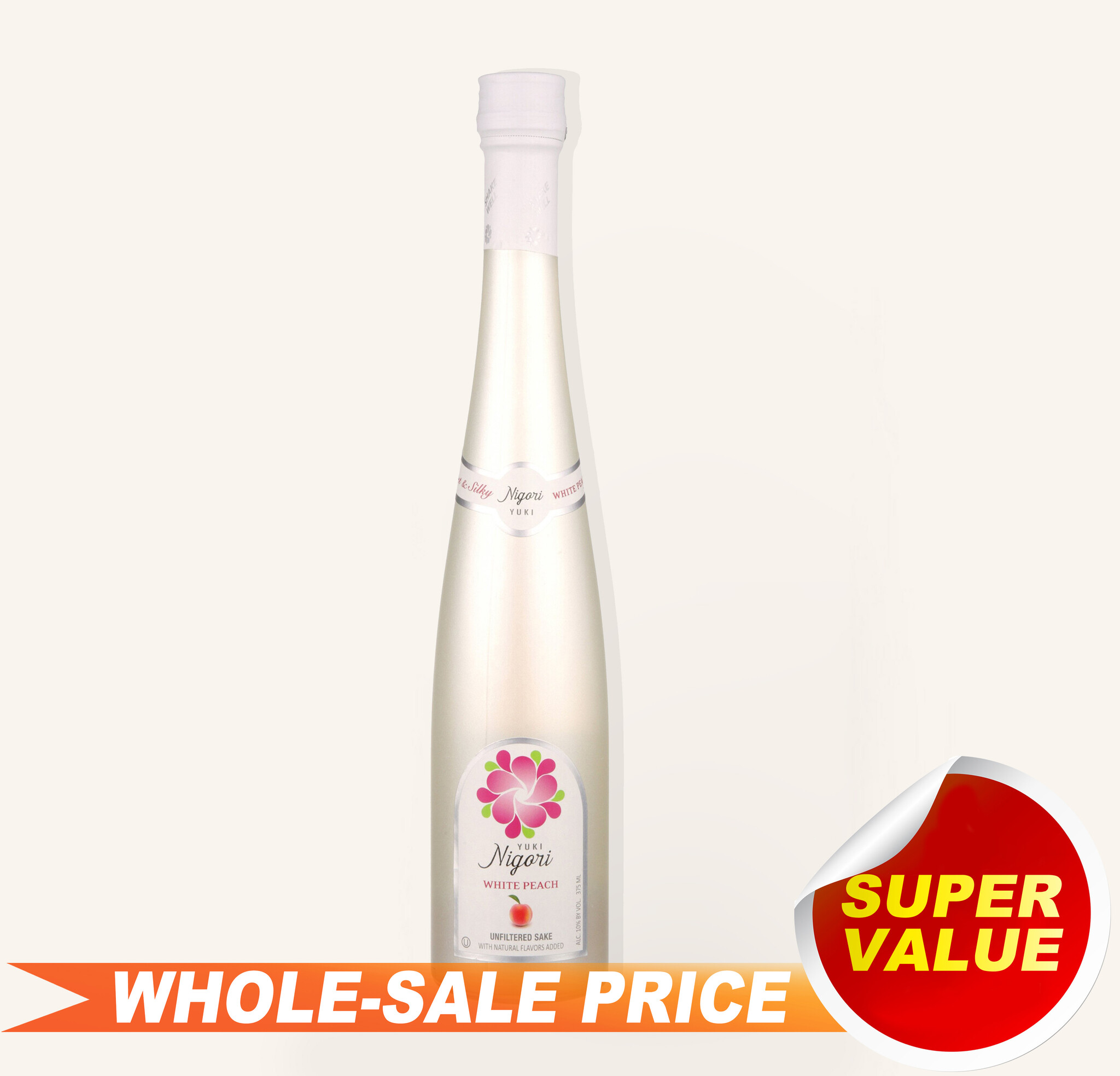 Yuki Nigori White Peach Sake 375ml $9 - Uncle Fossil Yuki Nigori White Peach Sake 375ml $9 - Uncle Fossil