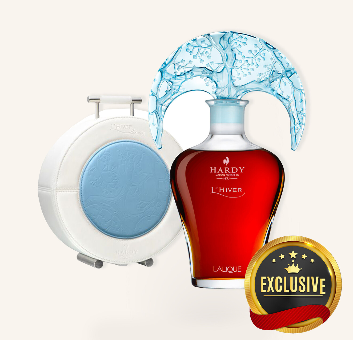 Hardy Cognac L'Hiver By Lalique Winter Collection 700ml $19999