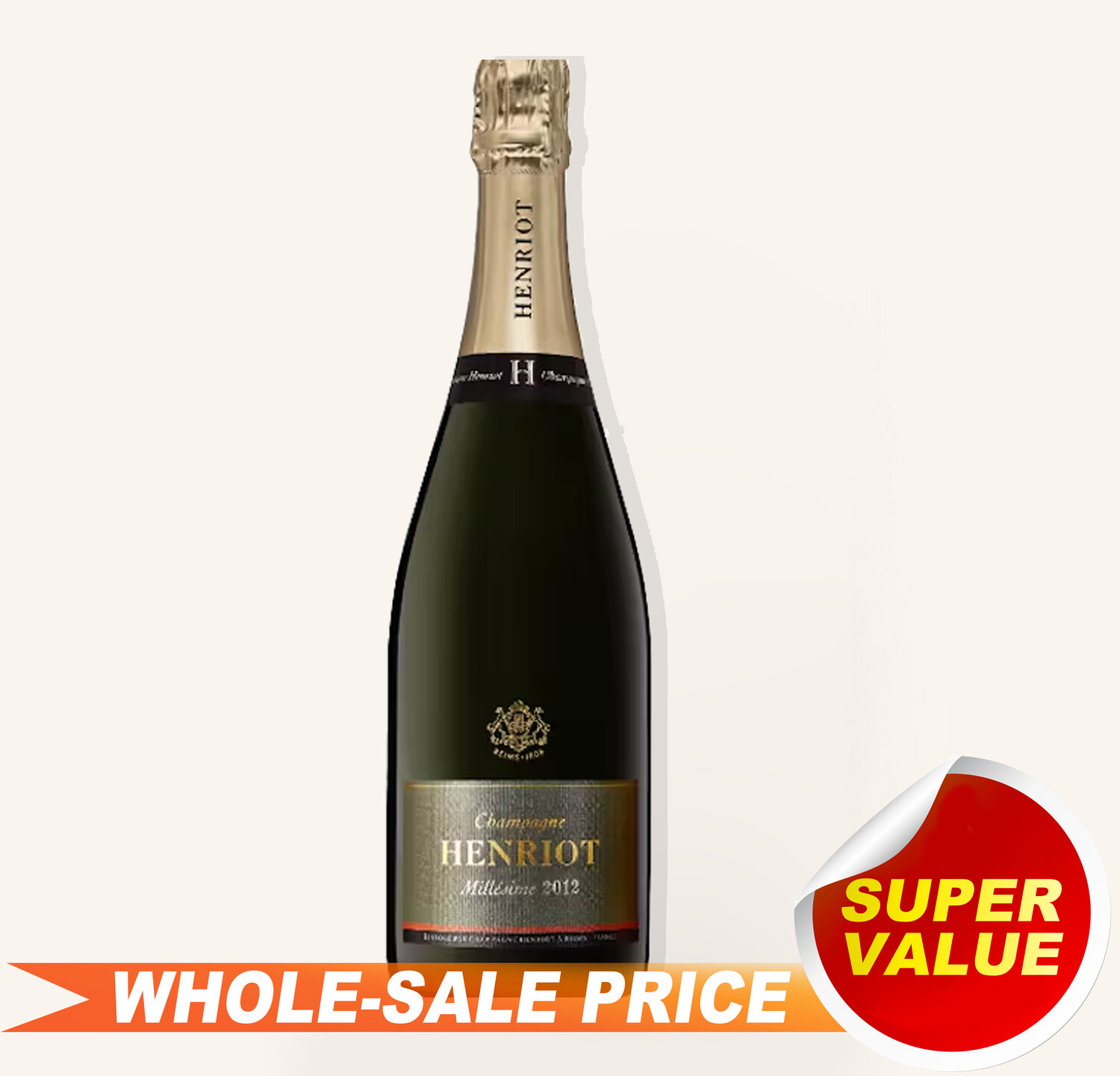 アンリオ HENRIOT Brut Millésime 2012 750ml Champagne Henriot Brut Millesime 2012 750ml $89 - Uncle