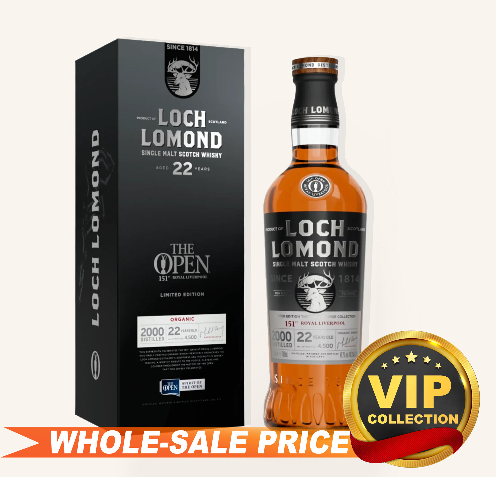 Loch Lomond Scotch Single Malt 22Yr Open Course Edition $319 Loch Lomond Scotch Single Malt 22Yr Open Course Edition $319