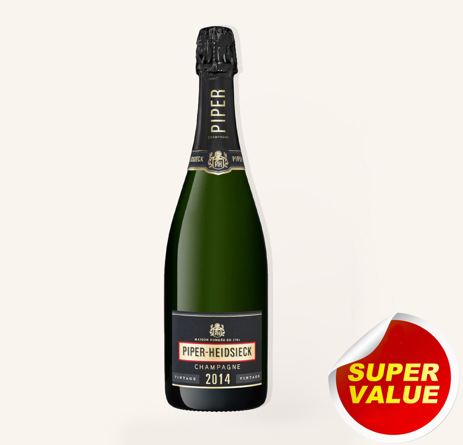 Piper-Heidsieck Brut Vintage 2014 750ml $92 - Uncle Fossil