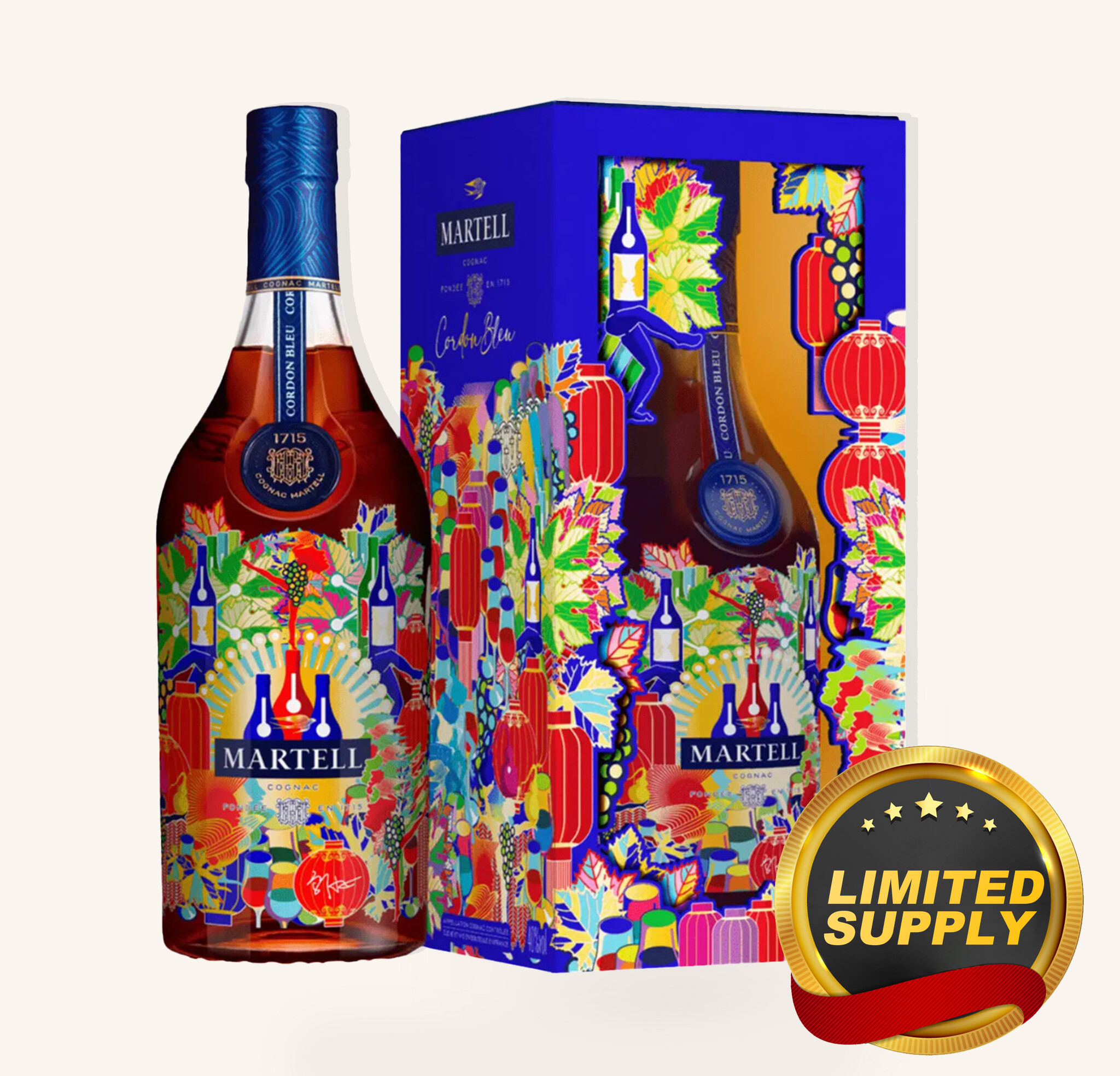 Martell Cordon Bleu Cognac Lunar New Year 2025 1L $215 Martell Cordon Bleu Cognac Lunar New Year 2025 1L $215