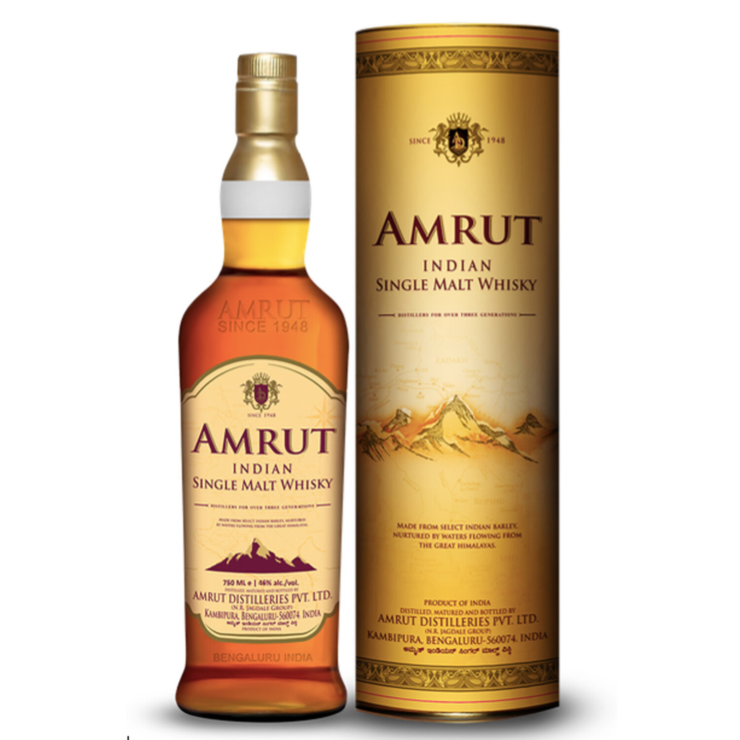Amrut Indian Single Malt Whisky 750ml $58 - Uncle Fossil Wine&Spirits