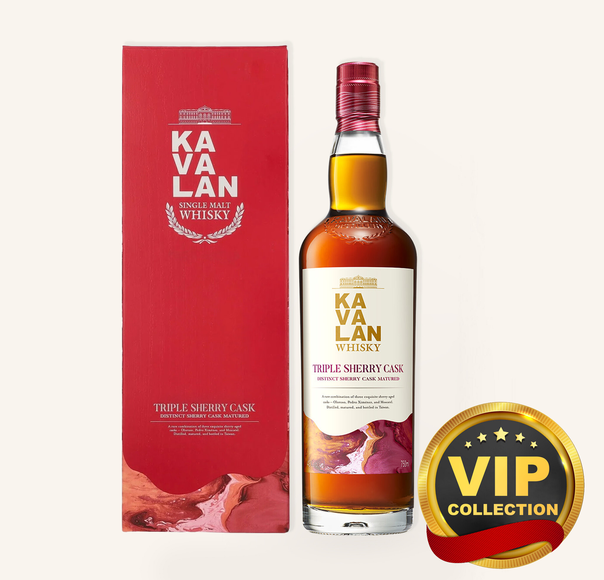 KAVALAN TRIPLE SHERRY CASK 700ml40%未開封品 Kavalan Triple Sherry Cask Single Malt Taiwan Whisky $91 - Uncle