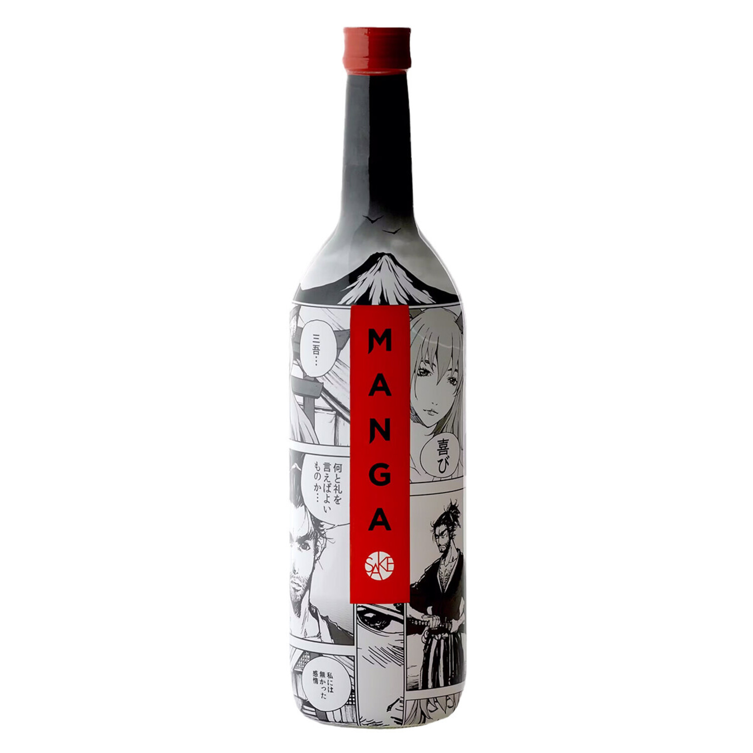 Nihon sakari Manga Junmai Sake 720ml $14 - Uncle Fossil Wine&Spirits
